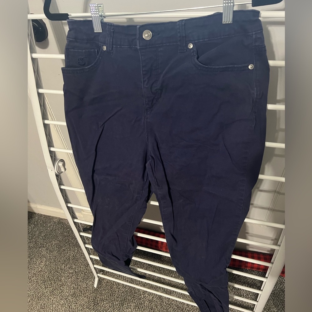 Gloria Vanderbilt Dark Blue Straight Leg Jeans